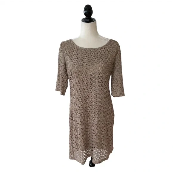 Banana Republic | Dresses | Banana Republic Heritage Gold Crochet Dress |  Poshmark